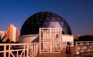 Geodesic dome at the Dragão do Mar Center in Fortaleza, Brazil.